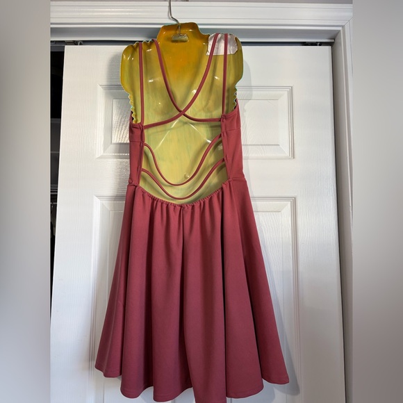 🤯 5/$20 Strappy Backless Pink Red Dress - Picture 2 of 7